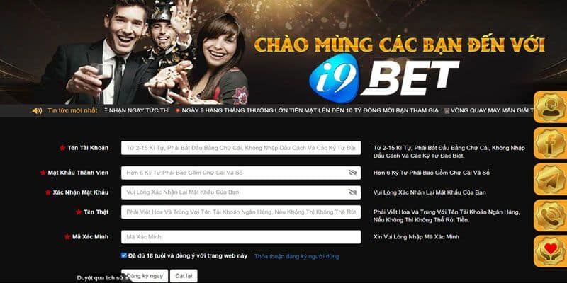 Quy trình 3 bước đăng ký i9bet